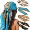 Grand Foulards Carrés en Satin